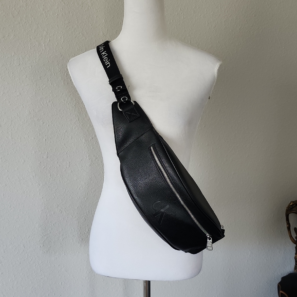 Calvin Klein Black Sling/Waist Bag for Men